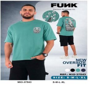 Camiseta Oversize FUNK Loyalty Verde Menta Ref. MIO-37543