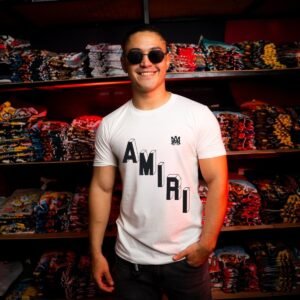 Camiseta AMIRI Blanca Hombre – Estilo Urbano Premium