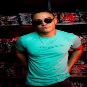 Camiseta AMIRI Verde Aqua Hombre – Estilo Minimalista Premium