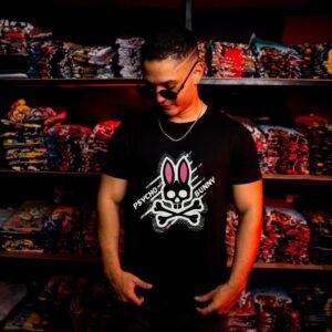 Camiseta Psycho Bunny Negra Hombre – Edición Street Premium